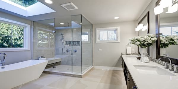 新装修浴室与现代风格